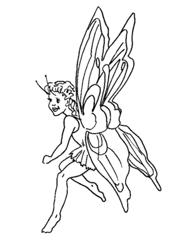 Mythical Fairy Coloring page