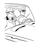 Green Hornet and Kato Coloring Page Sheets