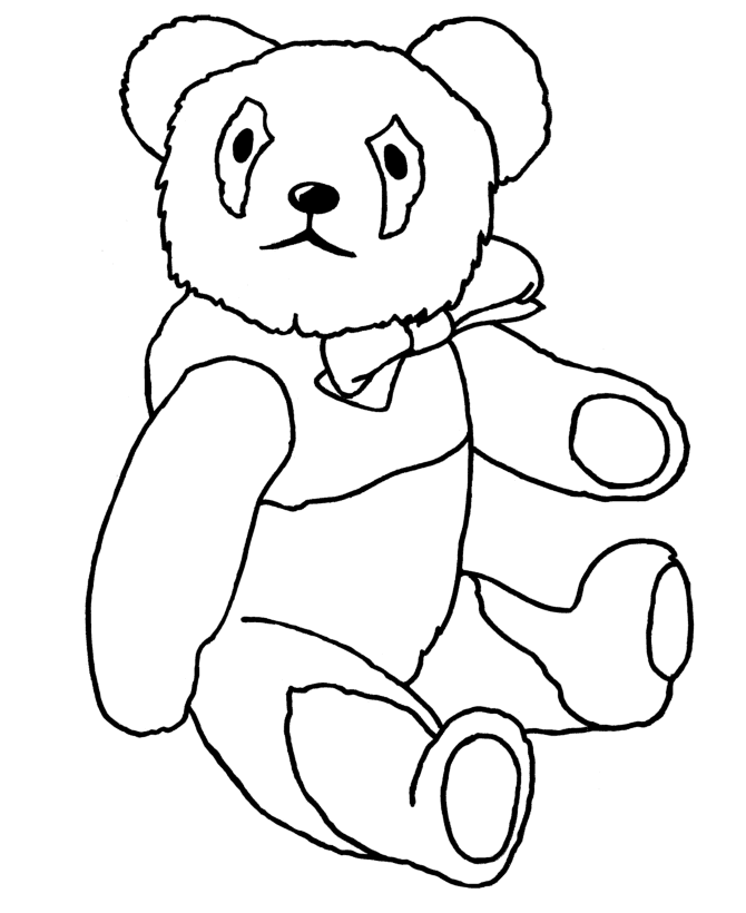 Teddy Bear Coloring page