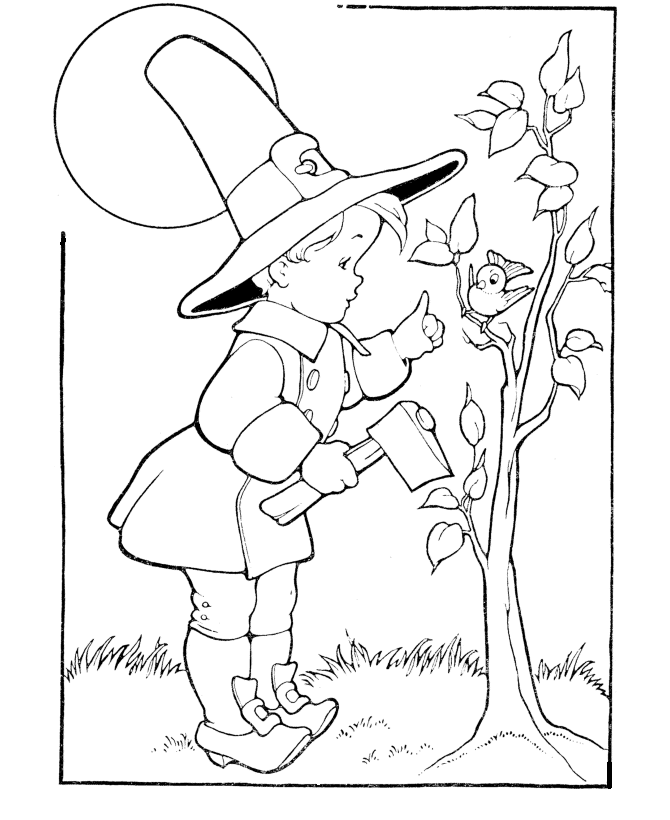 Thanksgiving Day Coloring page