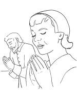 Pilgrim's Story Coloring Pages - Thanksgiving