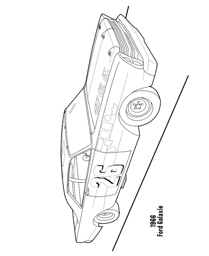 NASCAR StockCar coloring pages