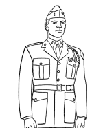 Army Vetrans coloring pages