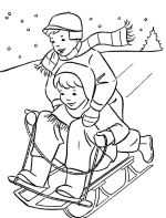 Seasons of the Year Coloring Pages - Wintertime coloring pages