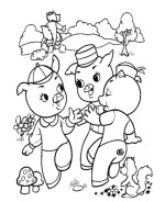 Three Little Pigs Coloring Page