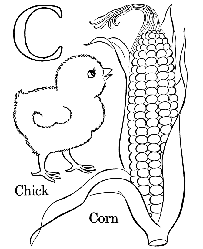 c letter coloring pages - photo #32