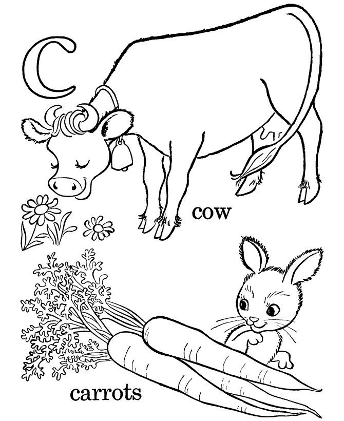 Alphabet Coloring pages - Letter c 