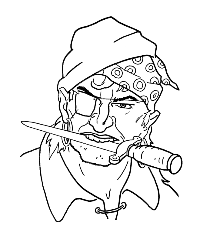  Caribbean Pirates of the Sea Coloring page