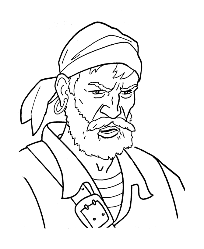  Caribbean Pirates of the Sea Coloring page