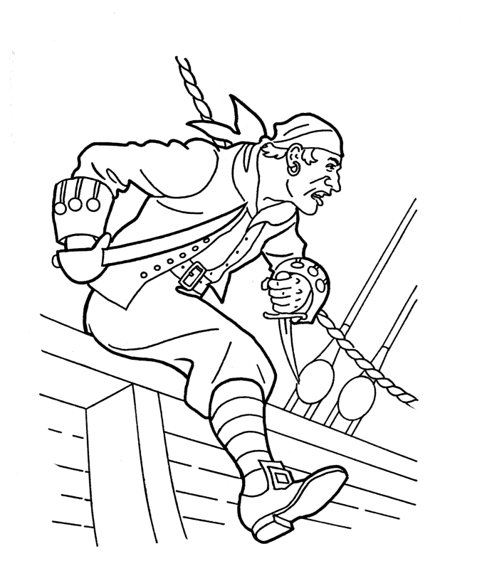  Caribbean Pirates of the Sea Coloring page