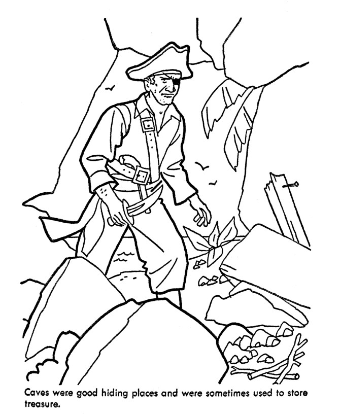  Caribbean Pirates of the Sea Coloring page