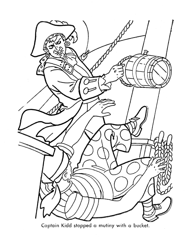  Caribbean Pirates of the Sea Coloring page