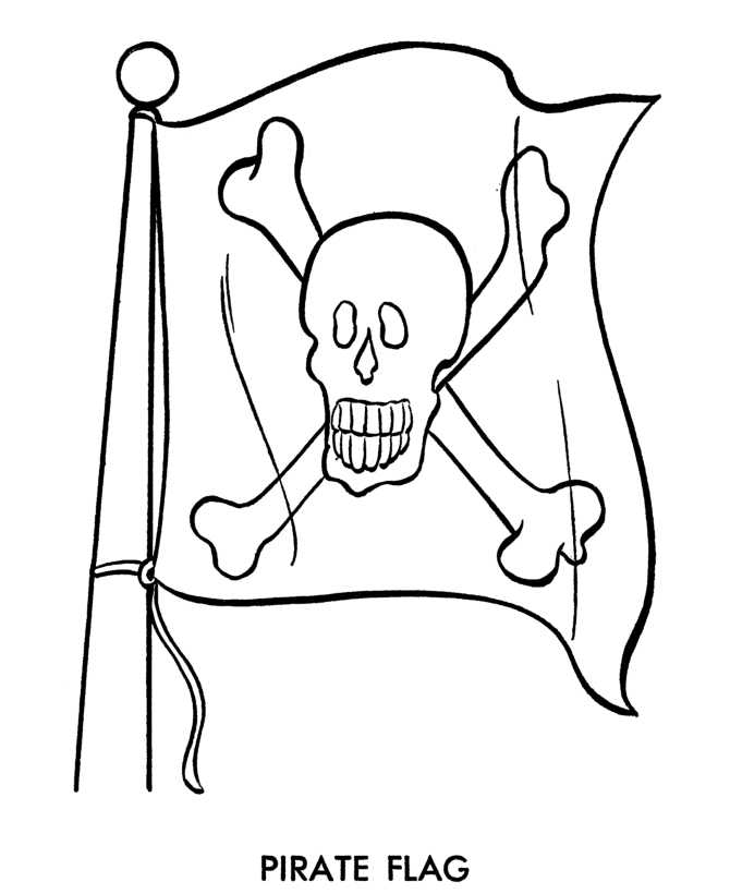 Cartoon Pirates Coloring page