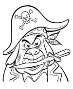 printable pirates coloring page sheets