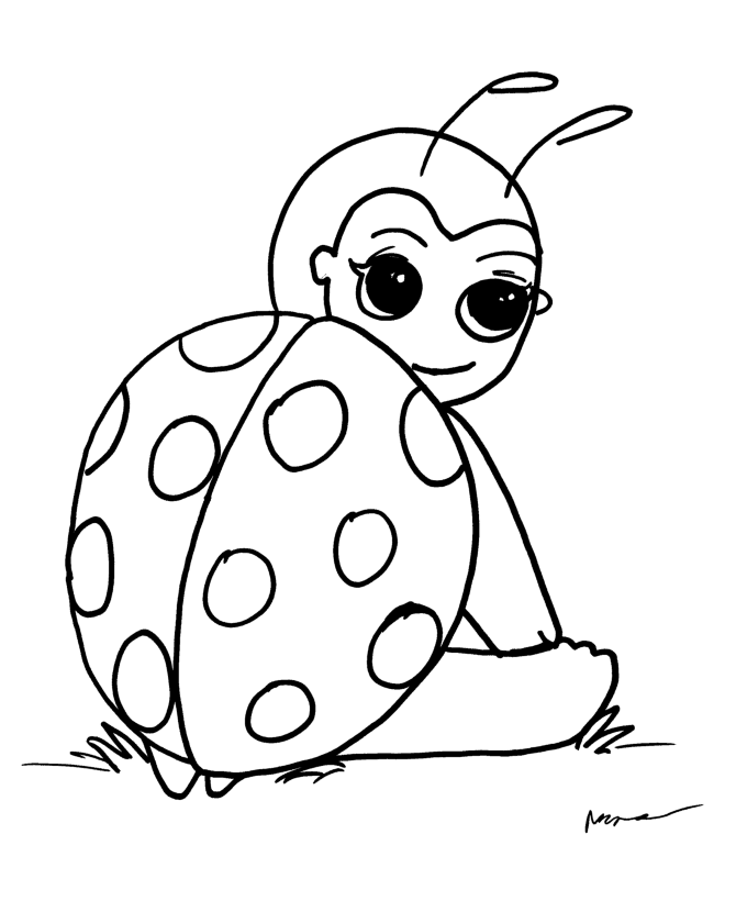 Anime Ladybug | Anime Coloring Page