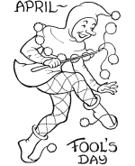 April Fool's Day Coloring Pages