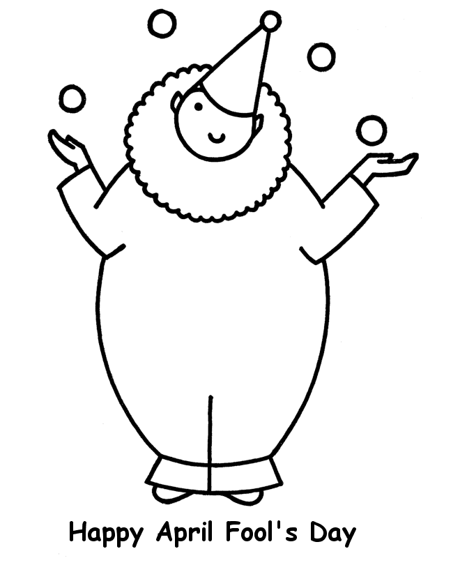 April Fool's Day Coloring page