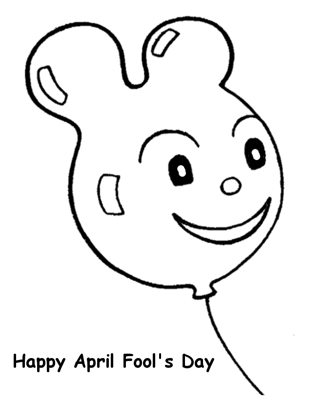 April Fool's Day Coloring page