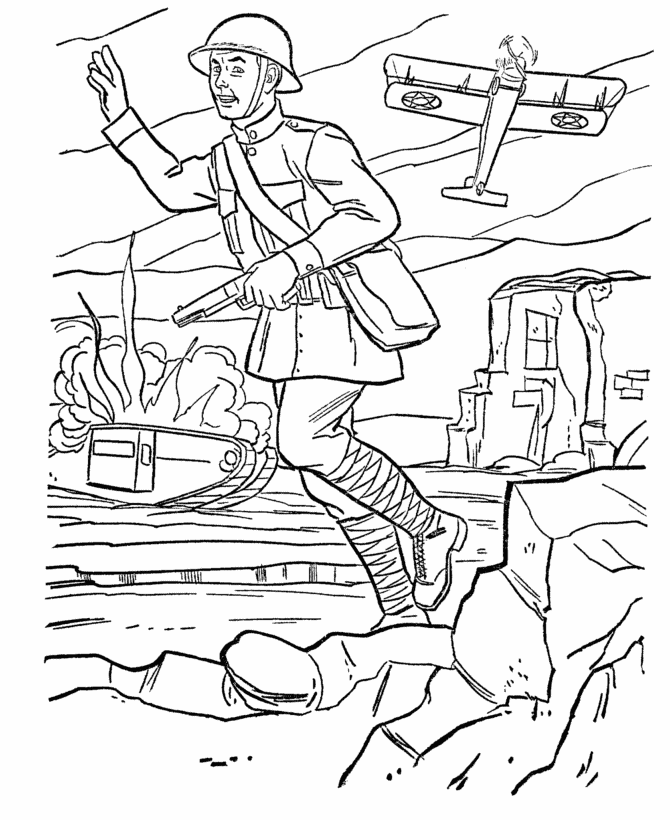 world war i coloring pages - photo #5