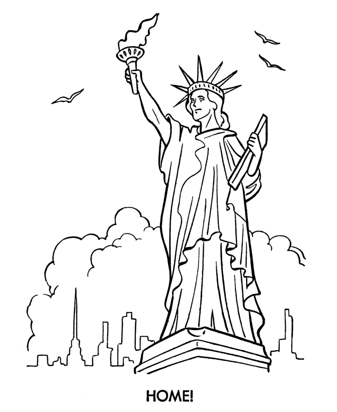 lady liberty columbia coloring pages - photo #40