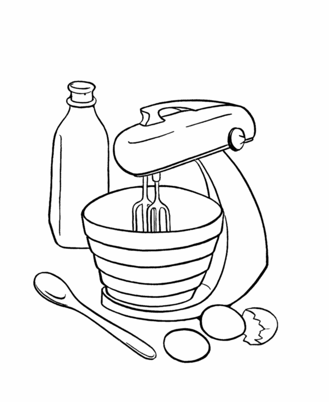  Birthday Cake Coloring page