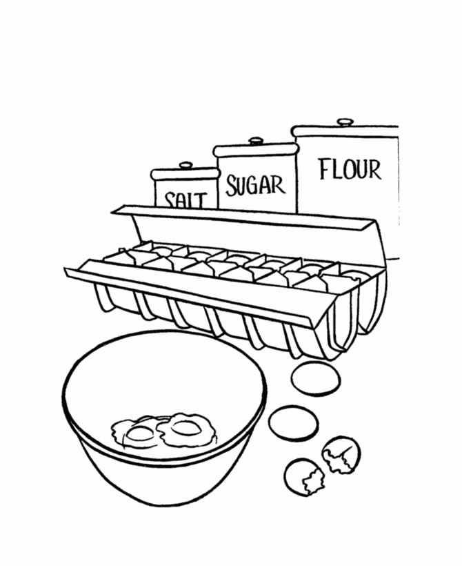  Birthday Cake Coloring page