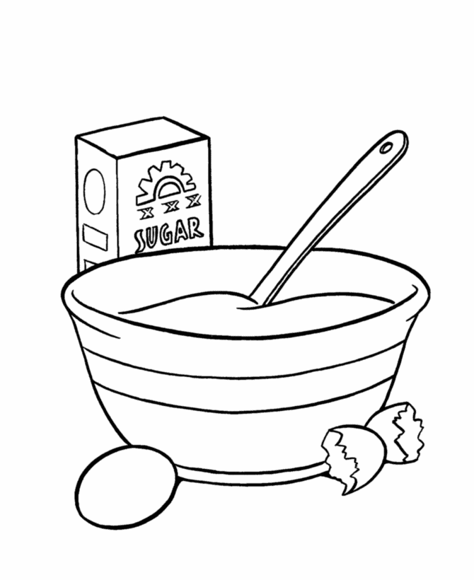  Birthday Cake Coloring page
