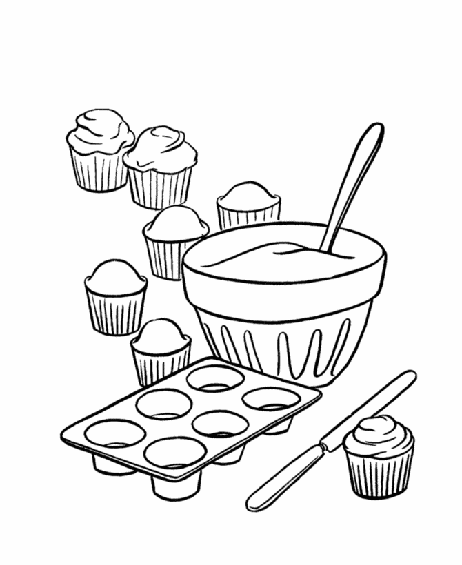 cake coloring pages for girls - photo #36