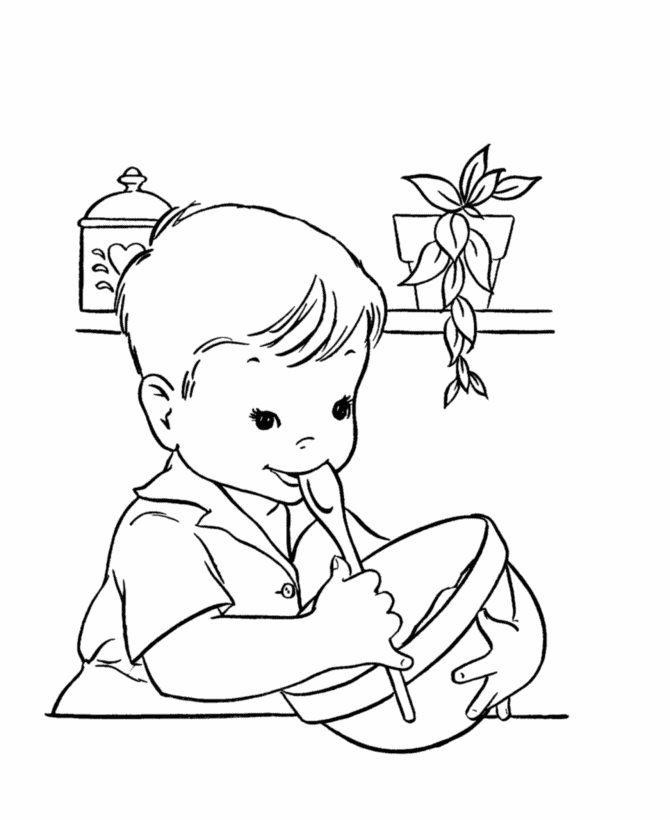  Birthday Cake Coloring page