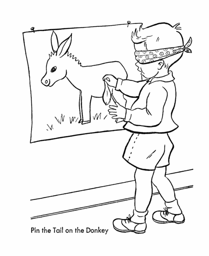  Birthday Games Coloring page