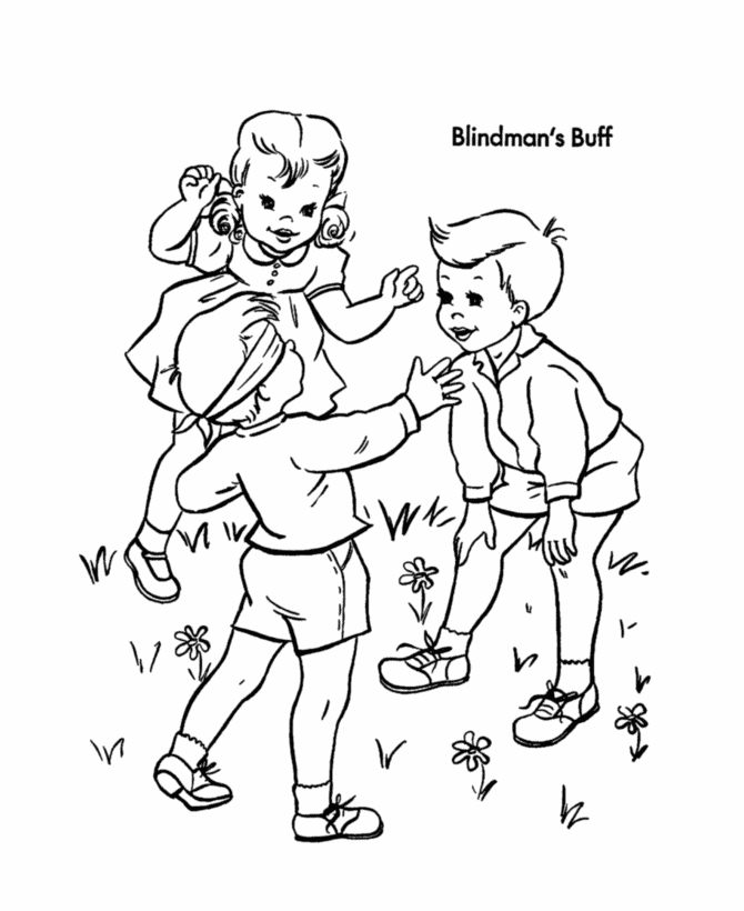  Birthday Games Coloring page