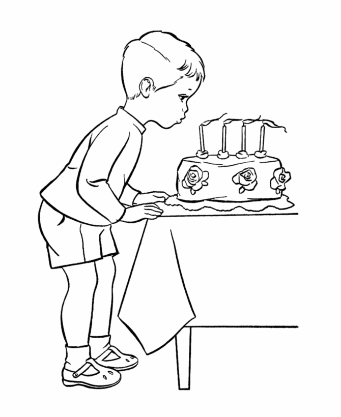  Birthday Party Fun Coloring page