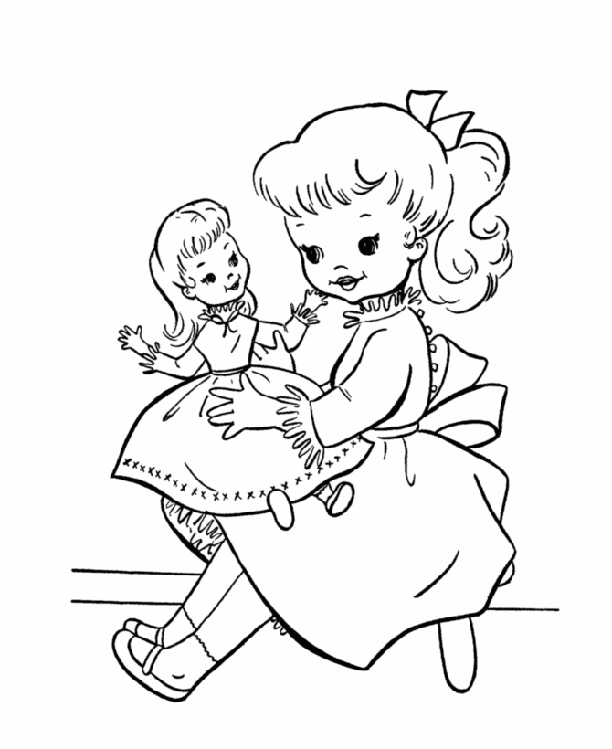 baby doll coloring pages printable - photo #3