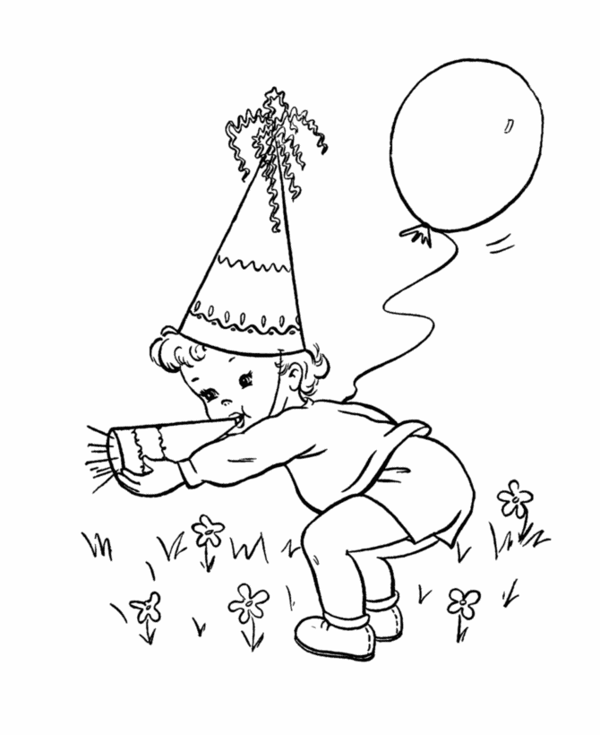  Birthday Party Fun Coloring page