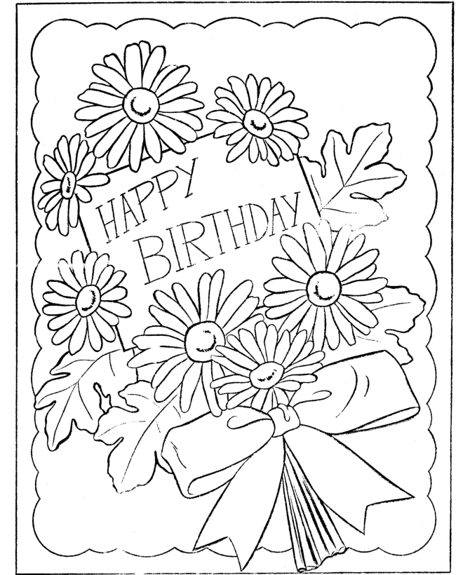 printable birthday cards to color