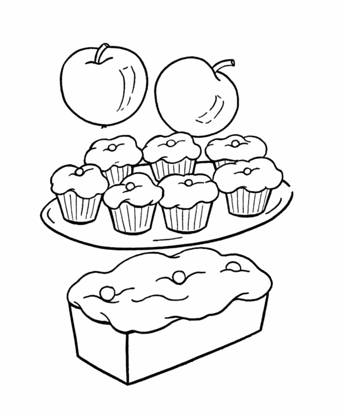  Birthday Party Sweets Coloring page