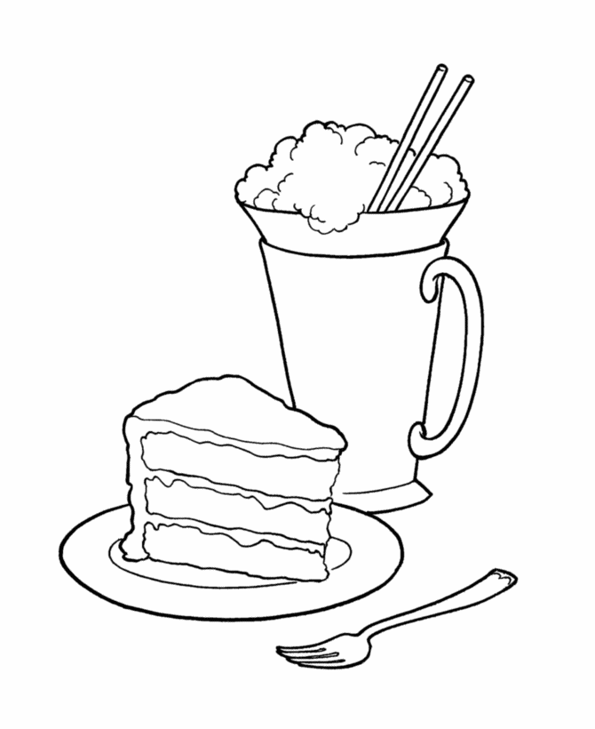  Birthday Party Sweets Coloring page