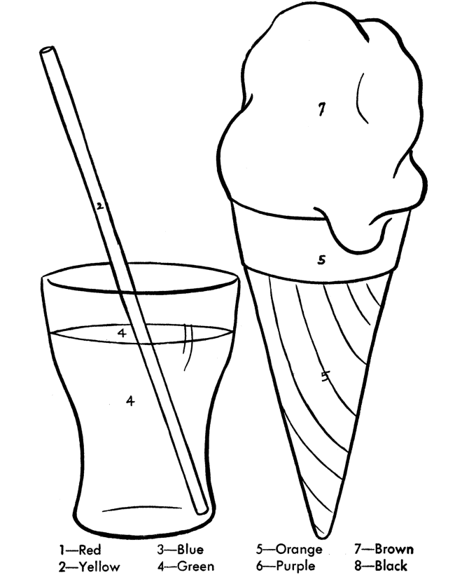  Birthday Party Sweets Coloring page