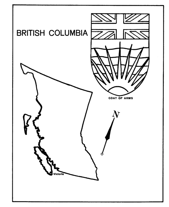 British Columbia - Map / Coat of Arms