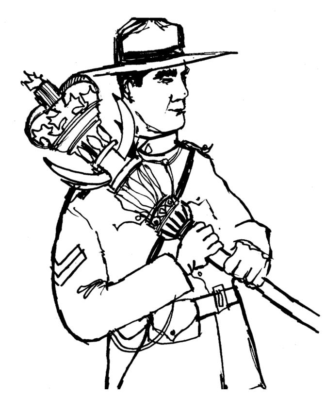 Canada Day - Mountie holding the Mace of the Northwest Territories 