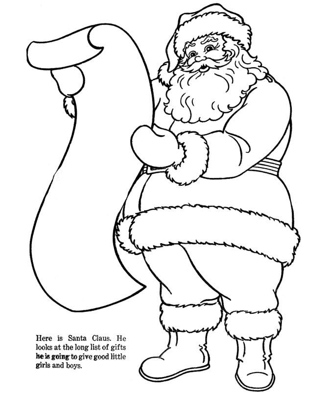 BlueBonkers : Santa Claus Coloring pages - 6