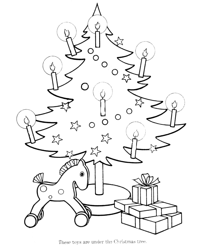 Christmas Tree Coloring Pages