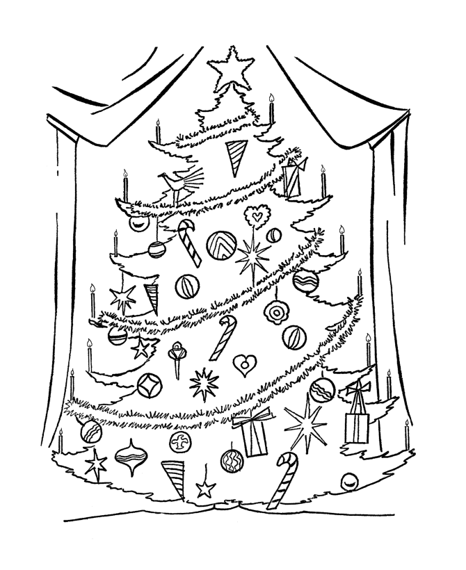 Christmas Tree Coloring Pages