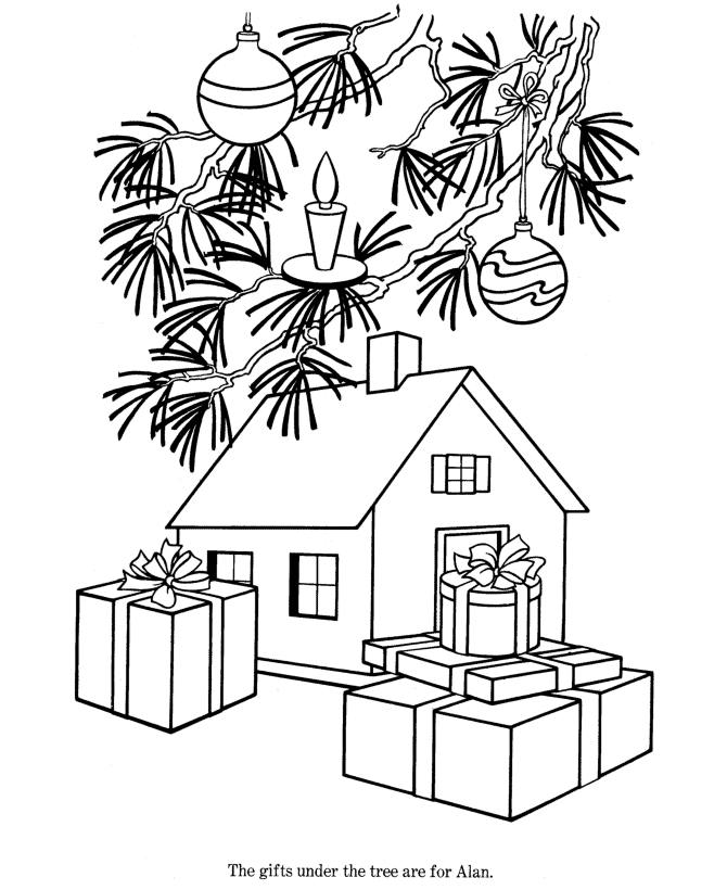 Christmas Tree Coloring Pages