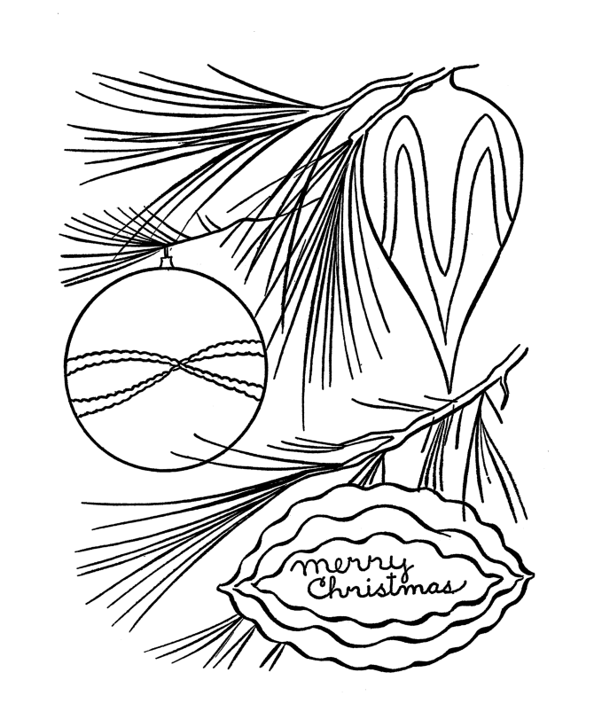 make your own christmas decorations coloring pages - photo #26