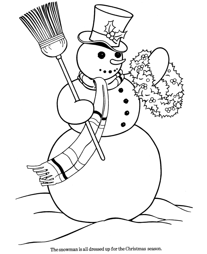 Christmas theme coloring pages