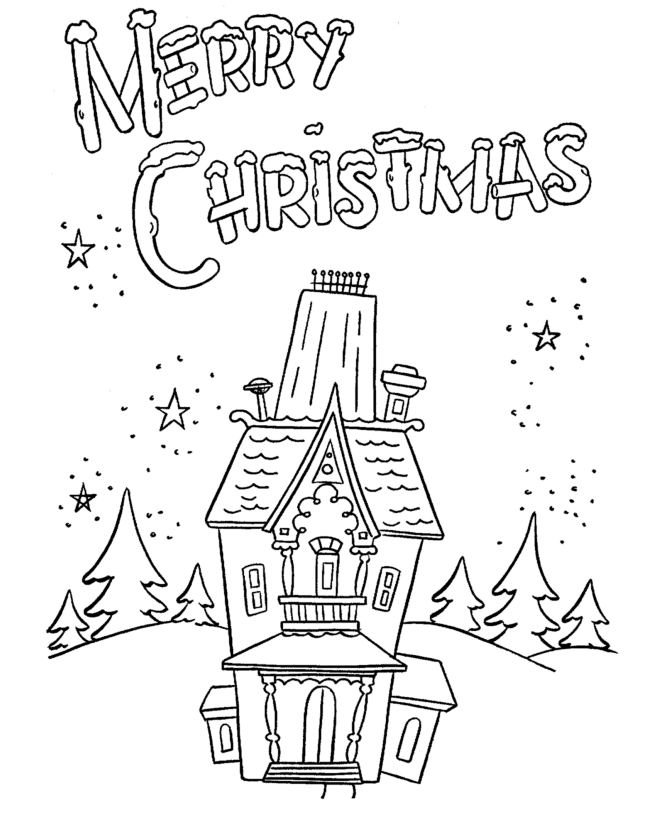 Christmas theme coloring pages