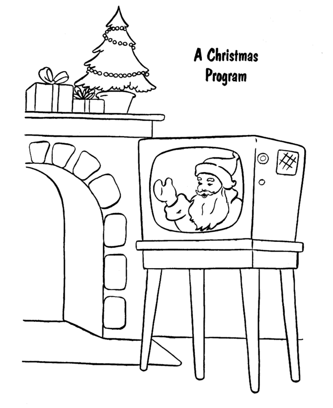 Christmas theme coloring pages