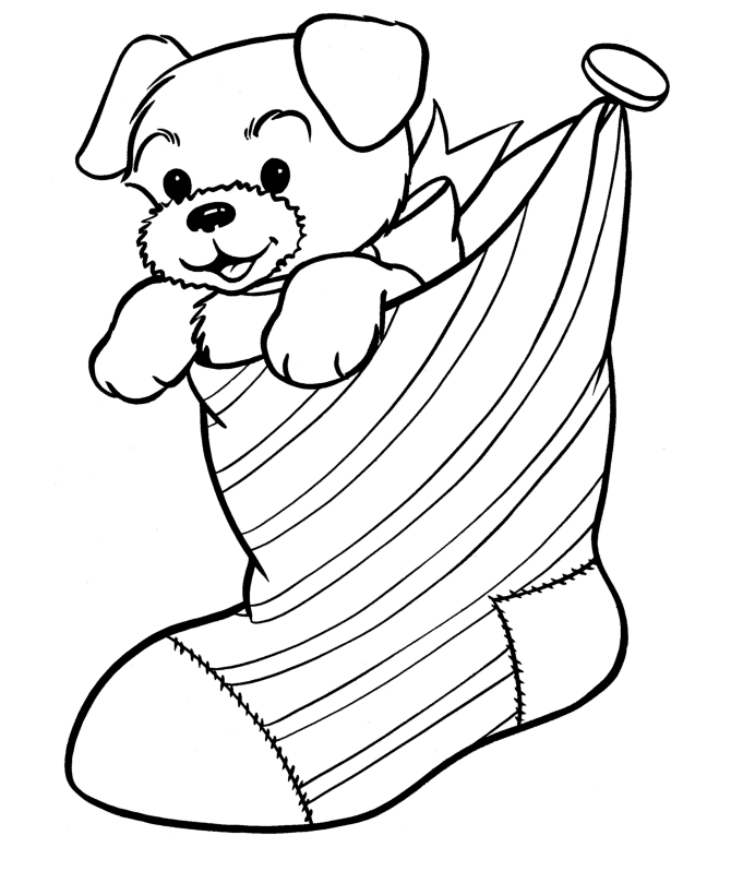 BlueBonkers Christmas Animals Coloring Pages 5
