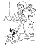 Christmas Animals coloring pages